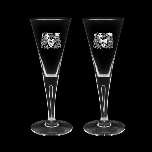 Dartington Sharon Wine Glasses Mm Pair Michael Virden Glass