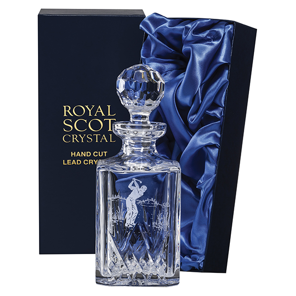 Royal Scot Crystal – Square Spirit Decanter ‘Highland’